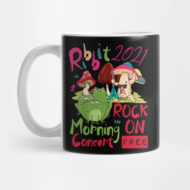 Mushroom Rock ON Morning Concert Ribbit Frogs 2021 by alcoshirts